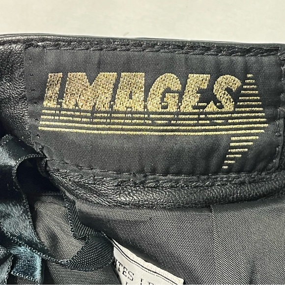 Black Leather Skirt by Images. Size 10 - Picture 5 of 14
